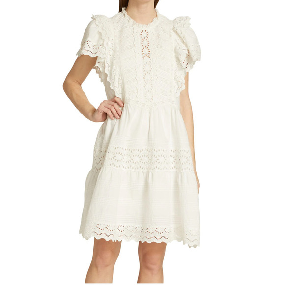 NWT Sea New York Georgina Ruffle Minidress - Picture 2 of 9